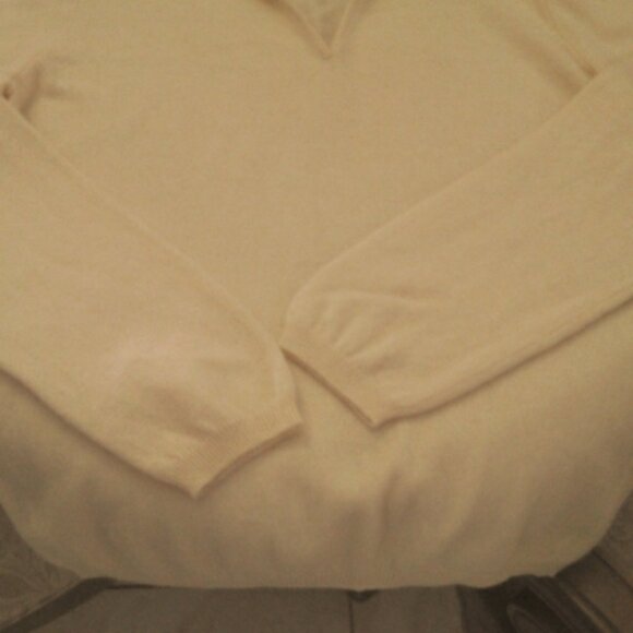 BNWOT 100% 2 PLY CASHMERE SWEATER BY CHARTER CLUB YELLOW PULLOVER SZ.XL LUXURIOU - Picture 3 of 10